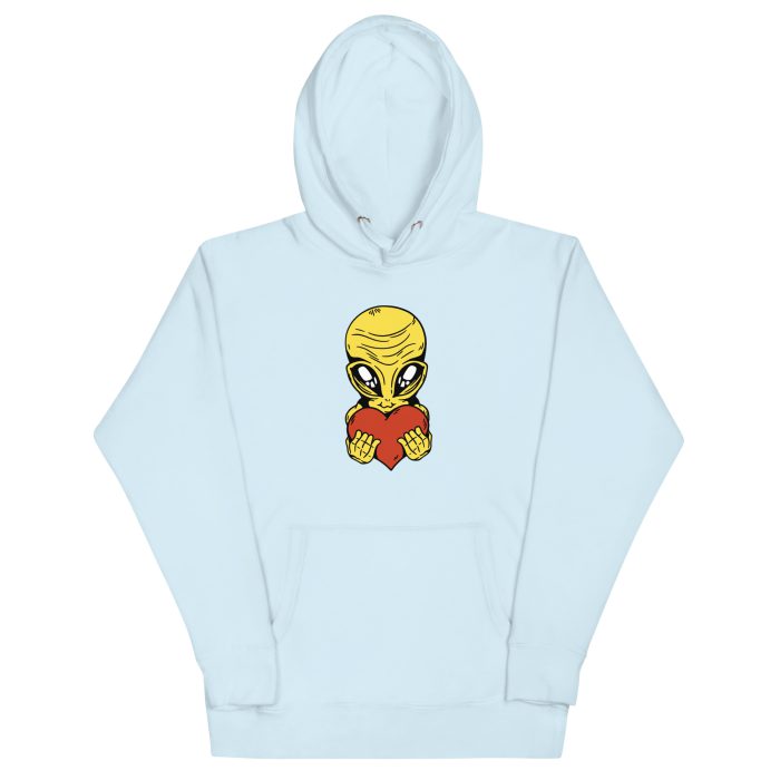 Alien Heart Unisex Hoodie - Image 27
