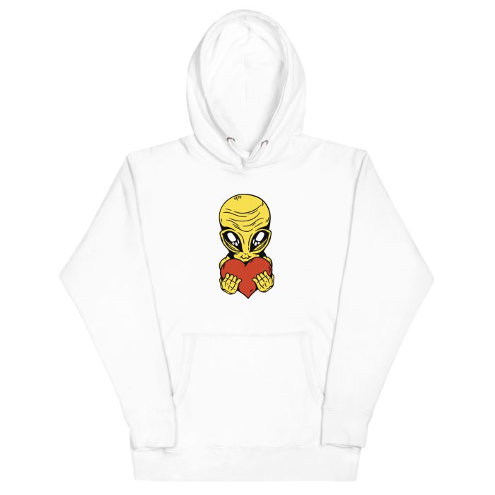 Alien Heart Unisex Hoodie - Image 31