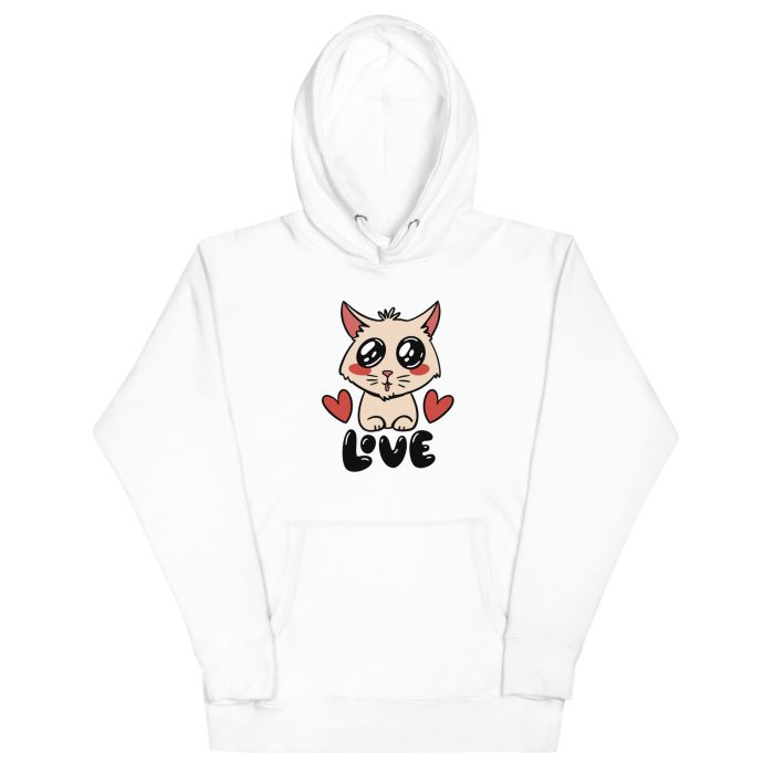 Cat Design Unisex Hoodie - Image 7