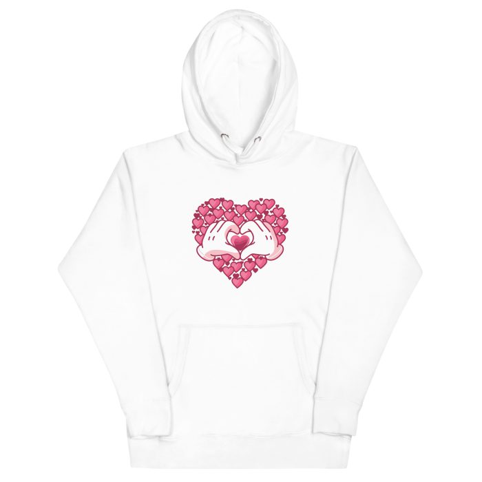 Hearts Unisex Hoodie - Image 11