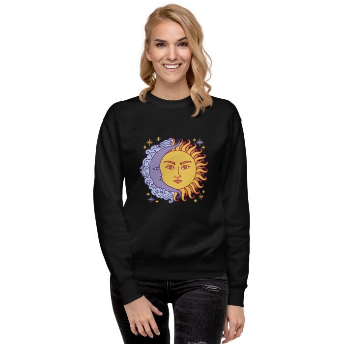 Sun & Moon Unisex Premium Sweatshirt - Image 3