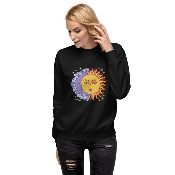 Sun & Moon Unisex Premium Sweatshirt - Image 2