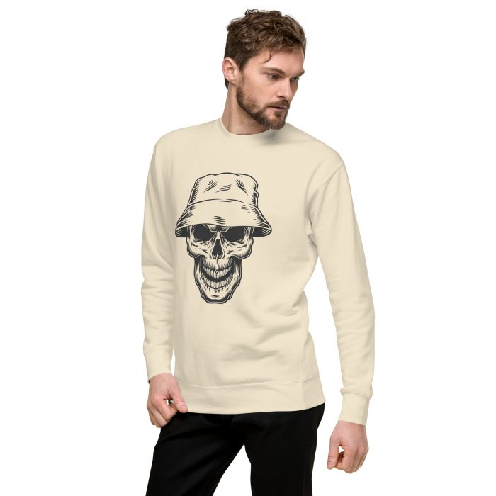 Hat on a Skull Unisex Premium Sweatshirt - Image 2