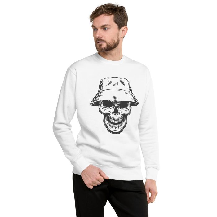 Hat on a Skull Unisex Premium Sweatshirt - Image 7