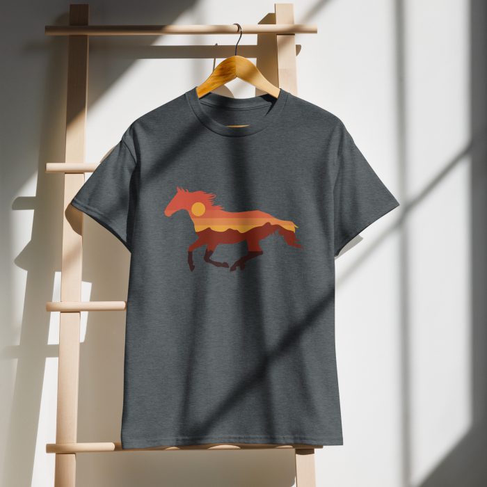 Horse Design on DryBlend® T-Shirt - Image 8