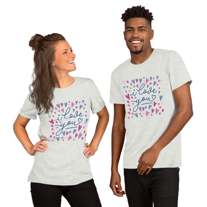 I Love you Design Unisex t-shirt - Image 8