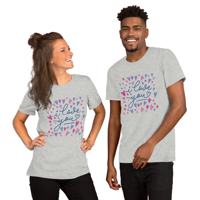 I Love you Design Unisex t-shirt - Image 3