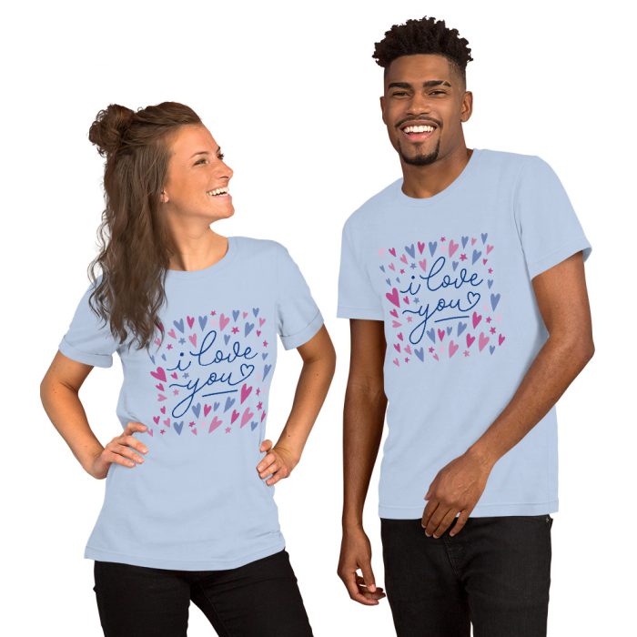 I Love you Design Unisex t-shirt - Image 5