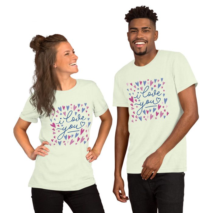 I Love you Design Unisex t-shirt - Image 10