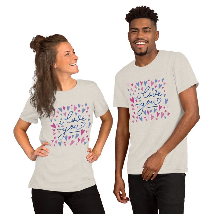 I Love you Design Unisex t-shirt - Image 6