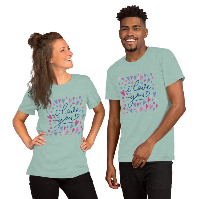 I Love you Design Unisex t-shirt - Image 2