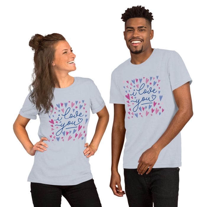 I Love you Design Unisex t-shirt - Image 4