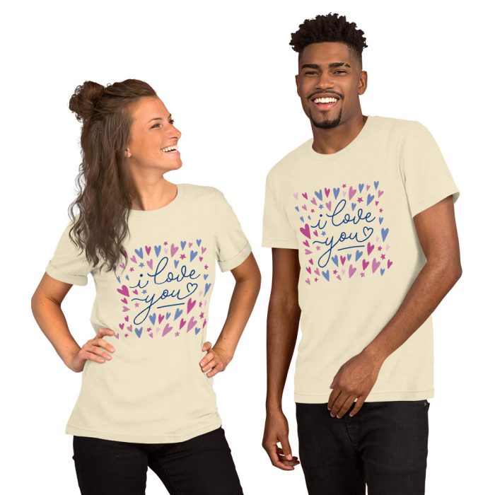 I Love you Design Unisex t-shirt - Image 9