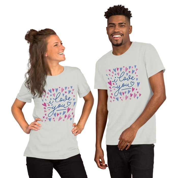 I Love you Design Unisex t-shirt - Image 7
