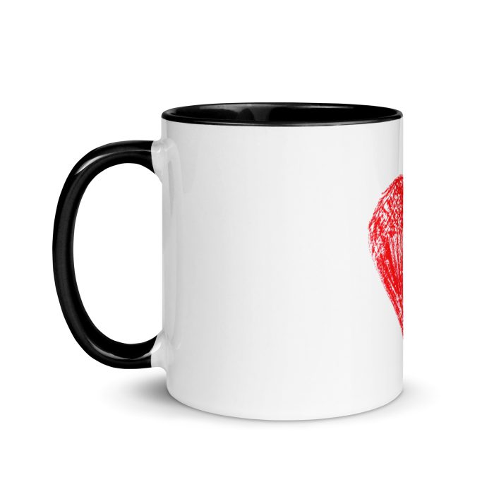 Red Heart Mug with Color Inside - Image 4