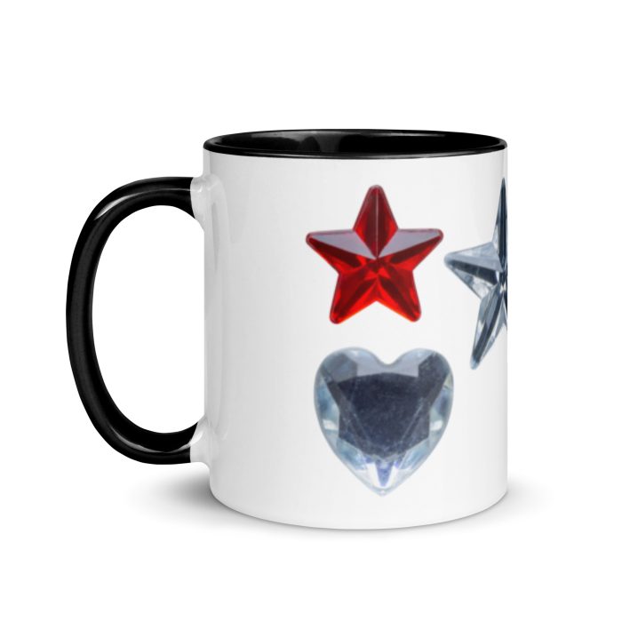Hearts & Stars Mug with Color Inside - Image 3