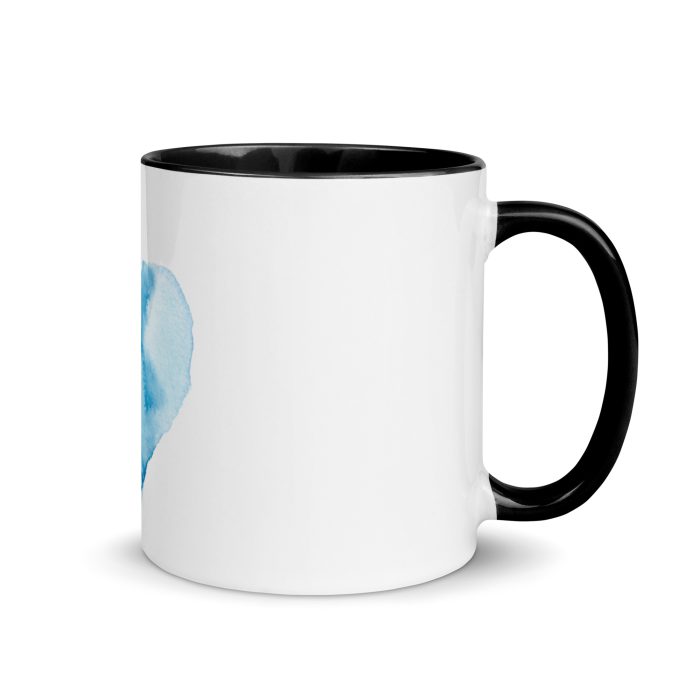 Blue Mug Mug with Color Inside - Image 2