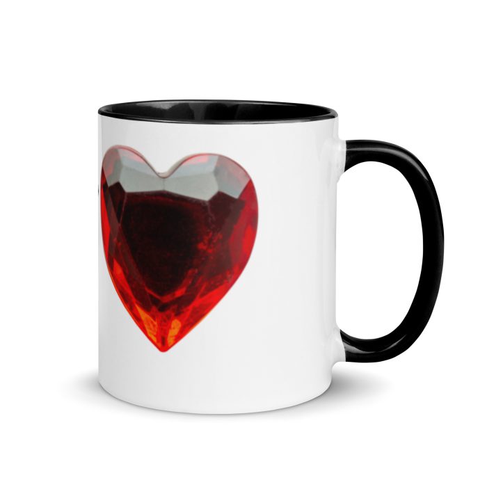 Hearts & Stars Mug with Color Inside - Image 2