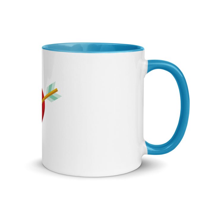 Heart and Arrow Mug with Color Inside - Image 25