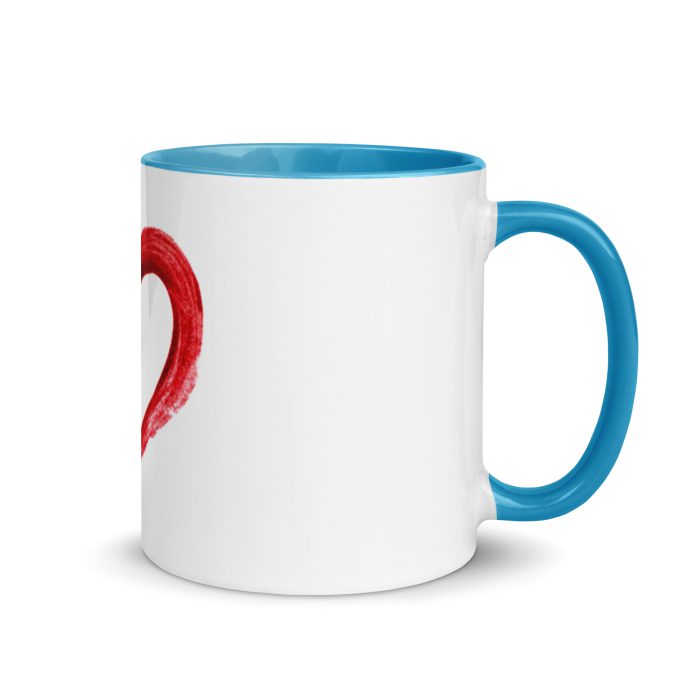 Red Heart Design Mug with Color Inside - Image 25