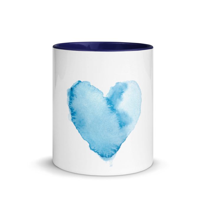 Blue Mug Mug with Color Inside - Image 9