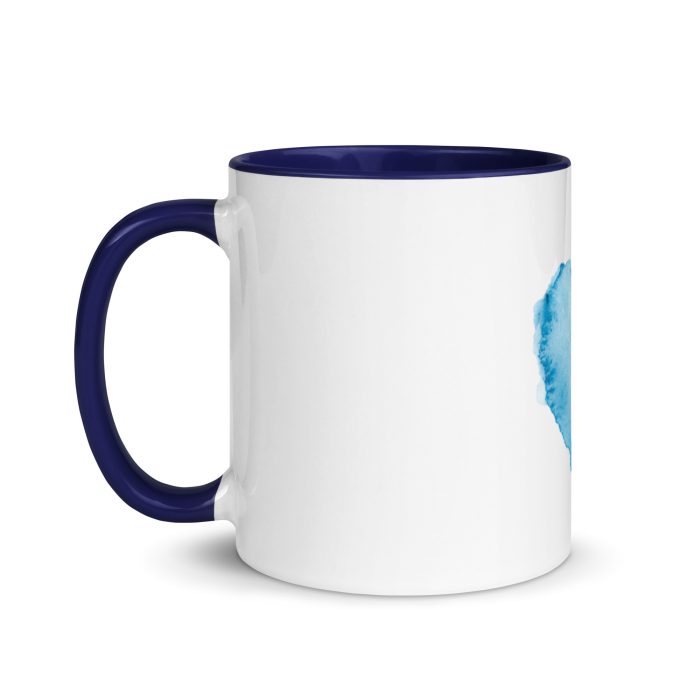 Blue Mug Mug with Color Inside - Image 10