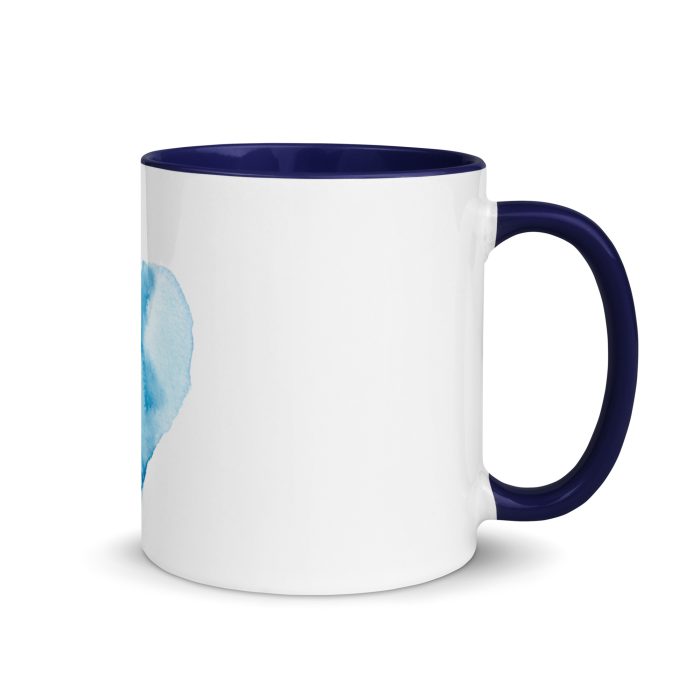 Blue Mug Mug with Color Inside - Image 8