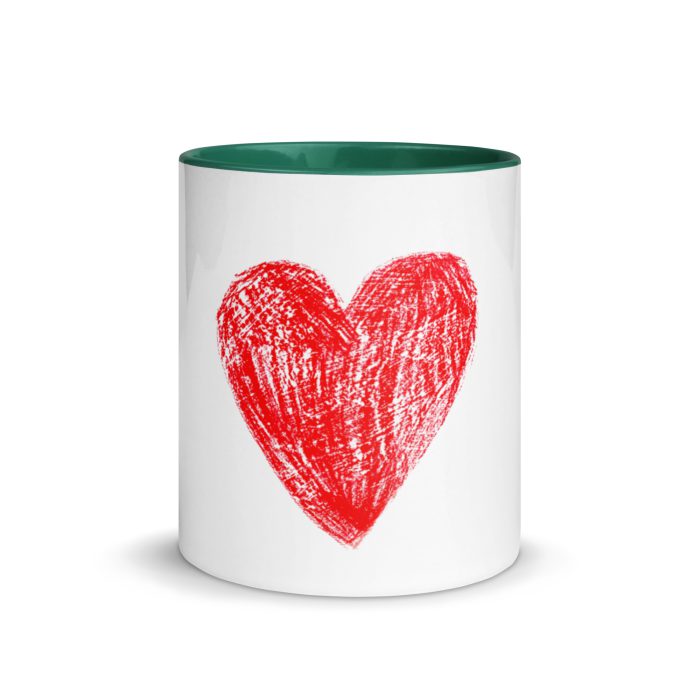 Red Heart Mug with Color Inside - Image 17