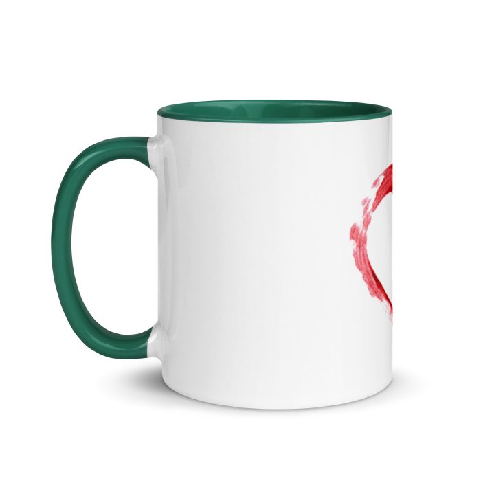 Red Heart Design Mug with Color Inside - Image 18
