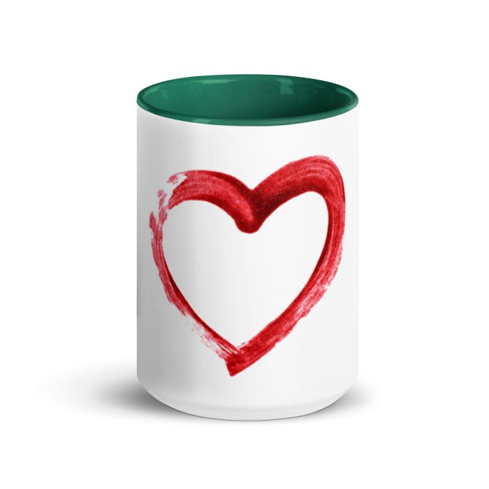 Red Heart Design Mug with Color Inside - Image 20