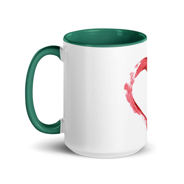 Red Heart Design Mug with Color Inside - Image 21