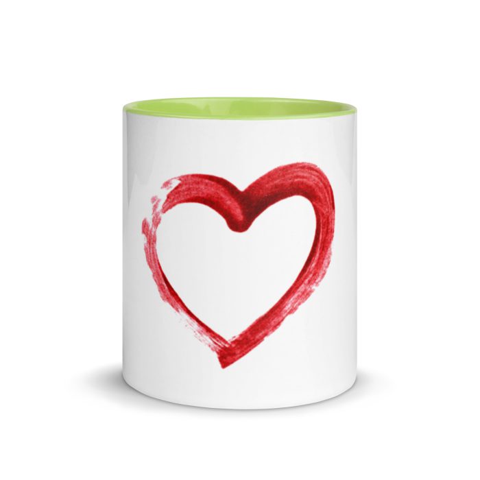 Red Heart Design Mug with Color Inside - Image 38