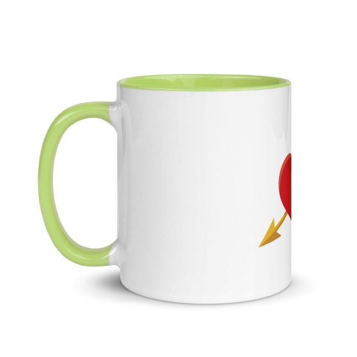 Heart and Arrow Mug with Color Inside - Image 39