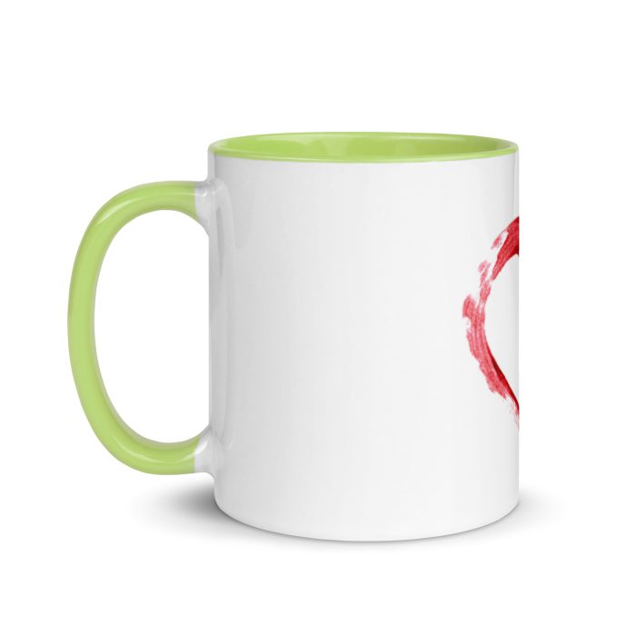 Red Heart Design Mug with Color Inside - Image 39
