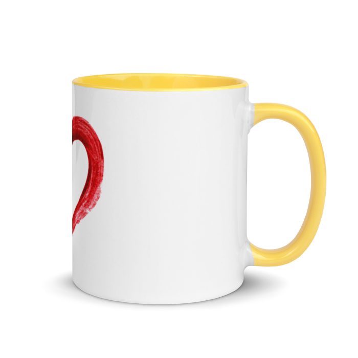 Red Heart Design Mug with Color Inside - Image 40