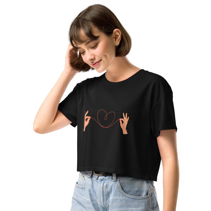 Heart Design Women’s crop top - Image 3