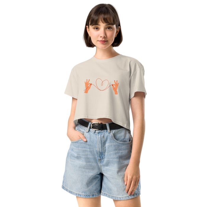Heart Design Women’s crop top - Image 16