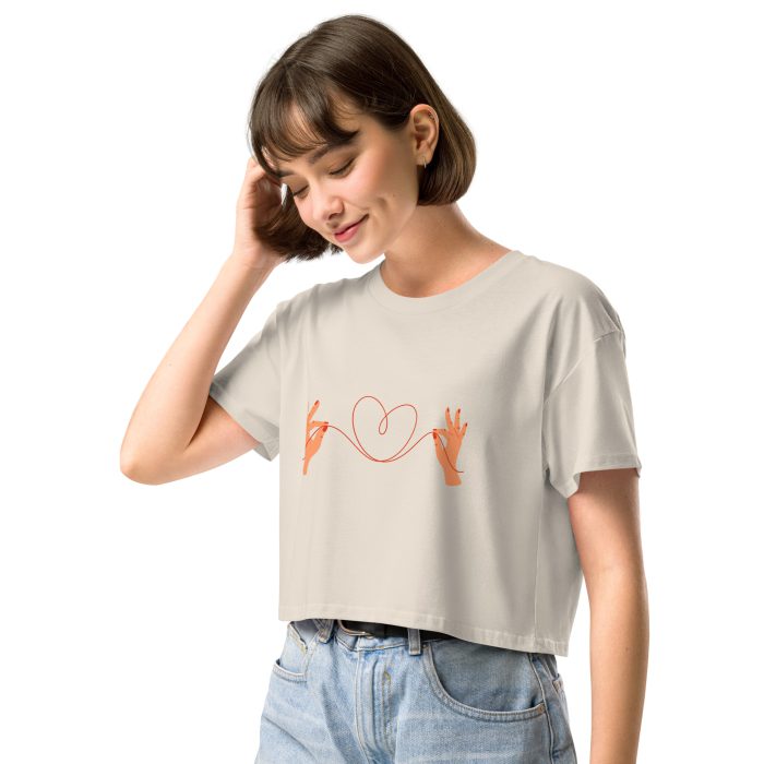 Heart Design Women’s crop top - Image 17
