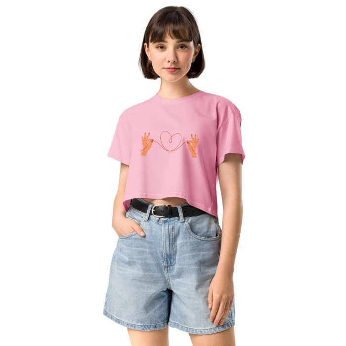 Heart Design Women’s crop top - Image 11