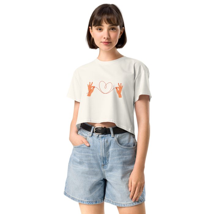 Heart Design Women’s crop top - Image 29