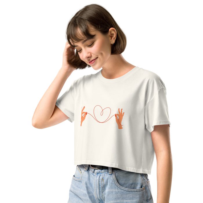 Heart Design Women’s crop top - Image 30