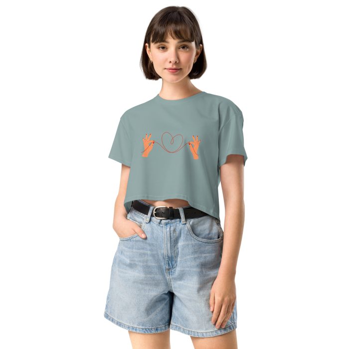 Heart Design Women’s crop top - Image 4