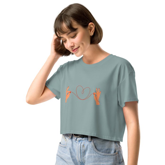 Heart Design Women’s crop top - Image 5