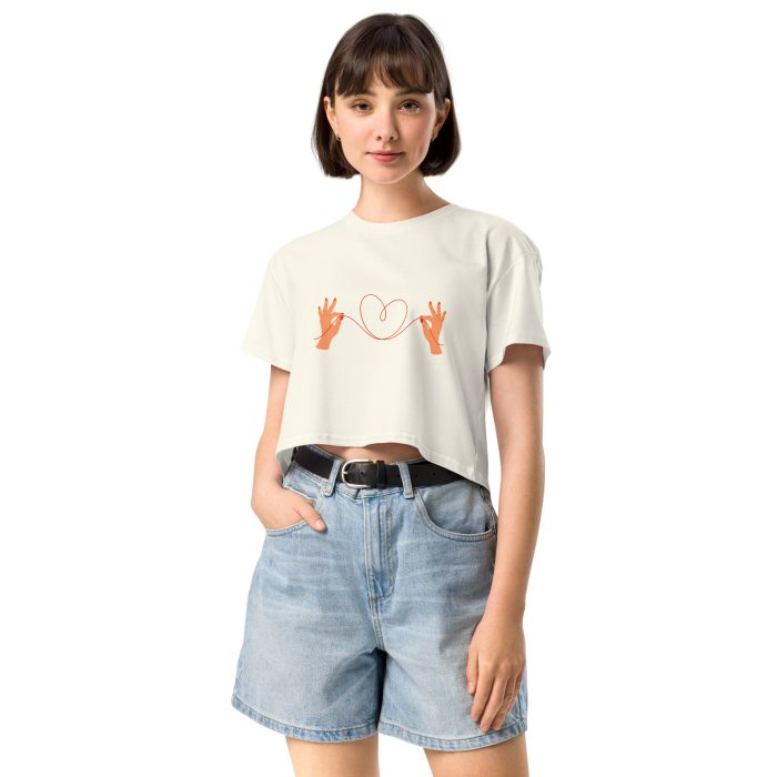 Heart Design Women’s crop top - Image 25