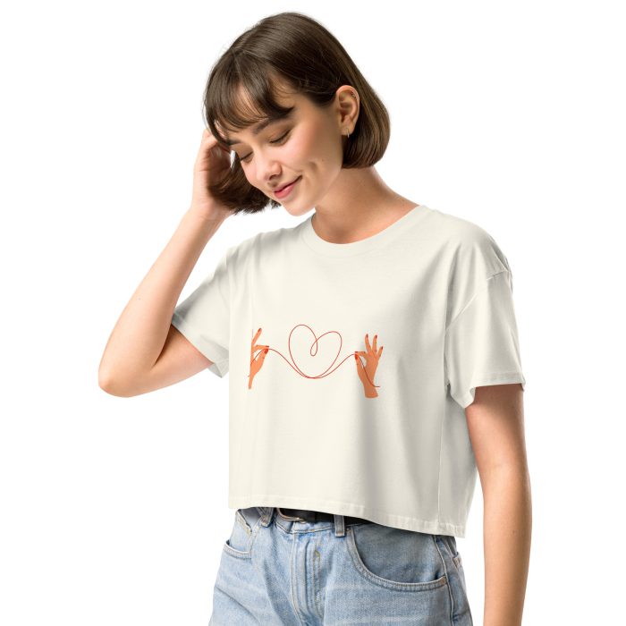 Heart Design Women’s crop top - Image 26