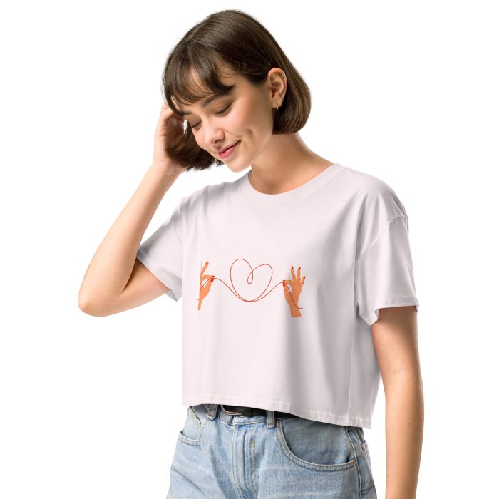 Heart Design Women’s crop top - Image 24