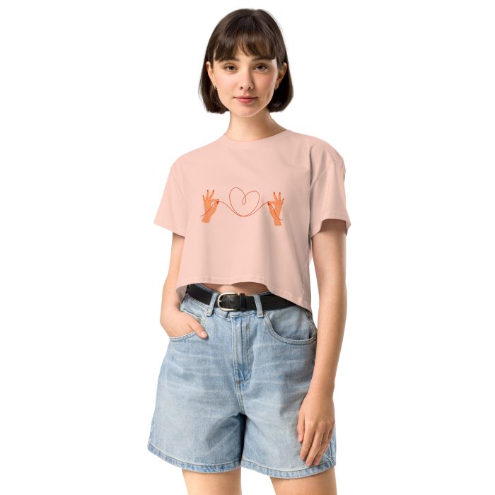 Heart Design Women’s crop top - Image 14