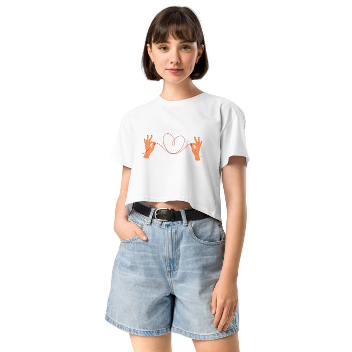 Heart Design Women’s crop top - Image 32