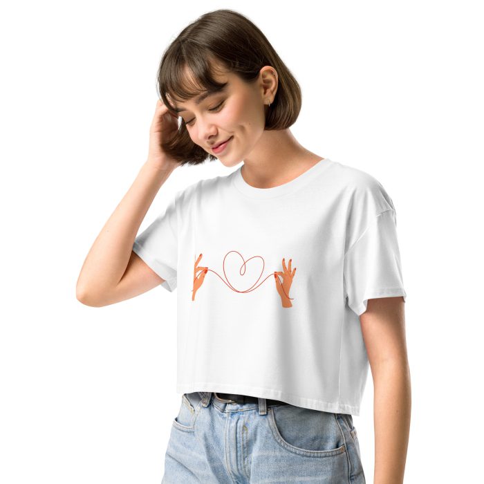 Heart Design Women’s crop top - Image 33