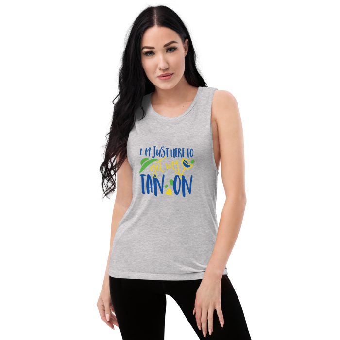 Tan On Design Ladies’ Muscle Tank - Image 11